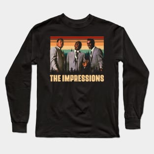 Curtis Mayfield's Soundtrack Impression Classic Scenes Apparel Long Sleeve T-Shirt